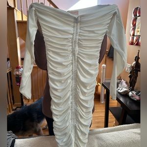 Off shoulder white dress